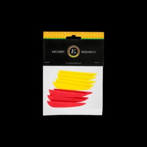 EK Archery Yellow/Red Vanes 3" - Pack of 10