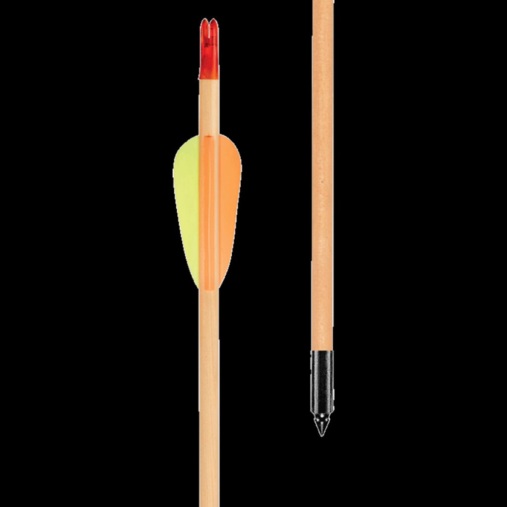 EK Archery 29" Target Wooden Arrow x5 - Black Point