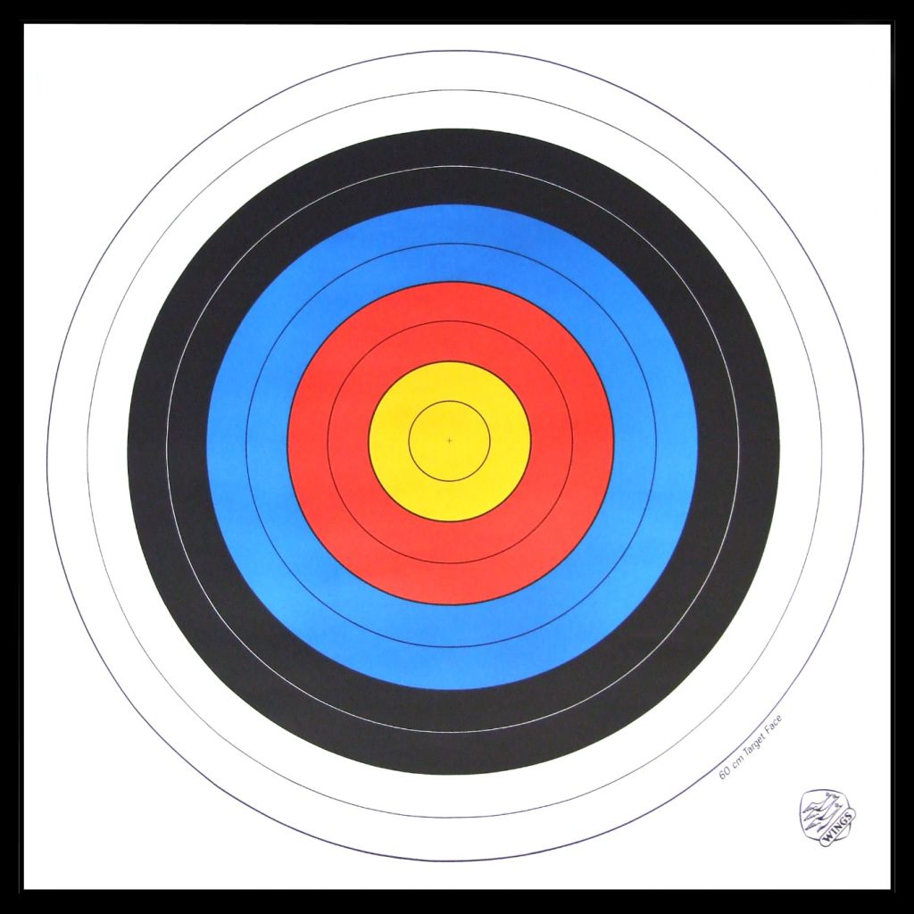 Man Kung paper target face FITA