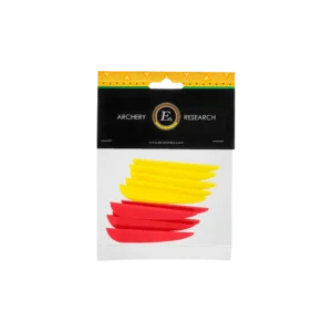 EK Archery Yellow/Red Vanes 3" - Pack of 10