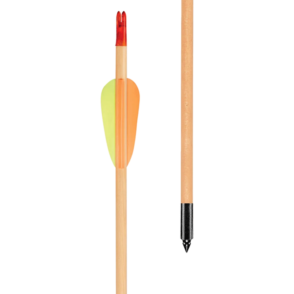 EK Archery 29" Target Wooden Arrow x5 - Black Point