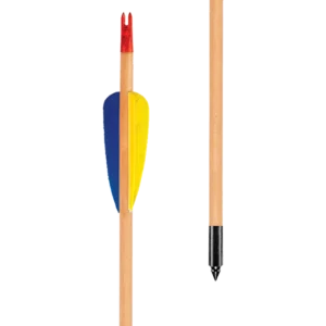 EK Archery 30" Natural Feather Wooden Arrows x3