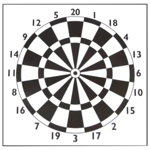 Man Kung paper target face Dartboard