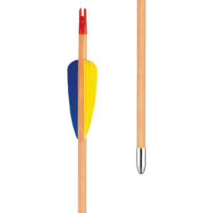 EK Archery 28" Natural Feather Wooden Arrows x3